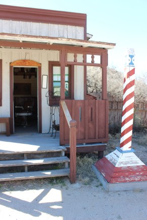 I loved the barber pole which he made exactly like the most common poles of the time