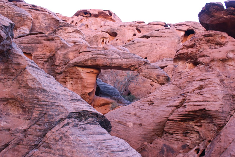 Even an arch. Go all the way to the end and then turn around and you will see it.