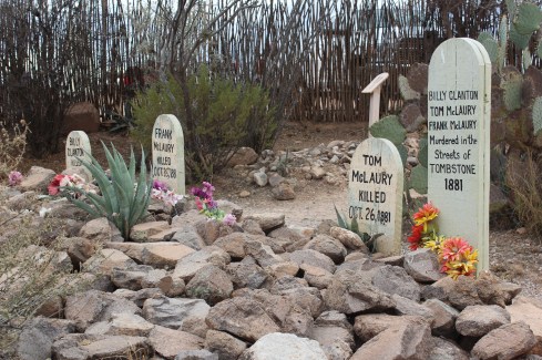 This was the grave of the three men killed at the OK Corral