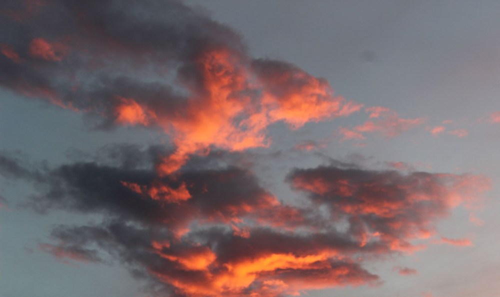 Beautiful sunset that night