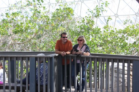 Greg and Cori listening to the tour guide
