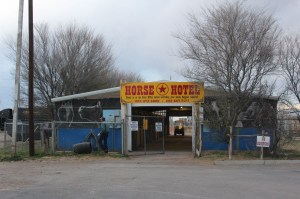 They even had a horse hotel with a horse in it.. 