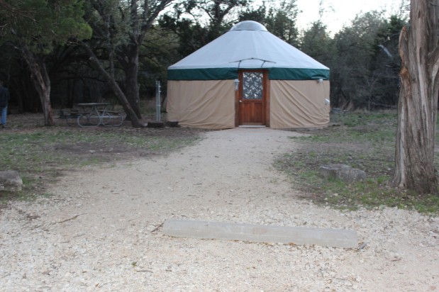 They did have very cool heated yurts for people to stay in