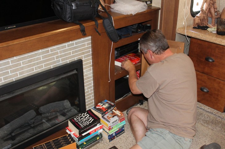 Everyone has one thing though that they just have to much of and can't get rid of. Books is it for both of us