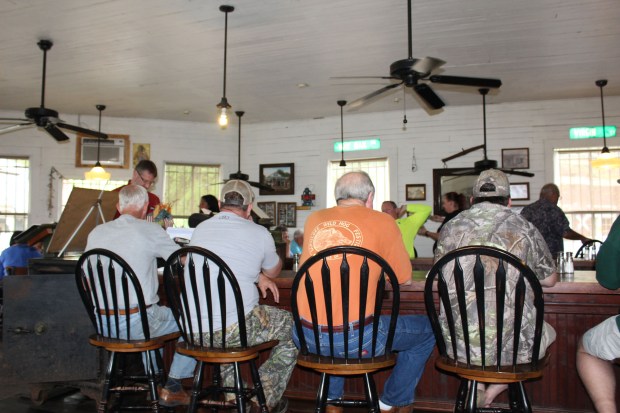 Locals sitting at the counter just like in the movies