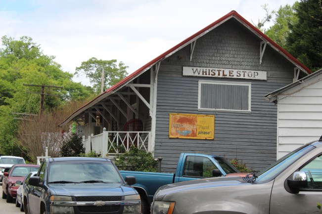 The "train station" is now a gift shop