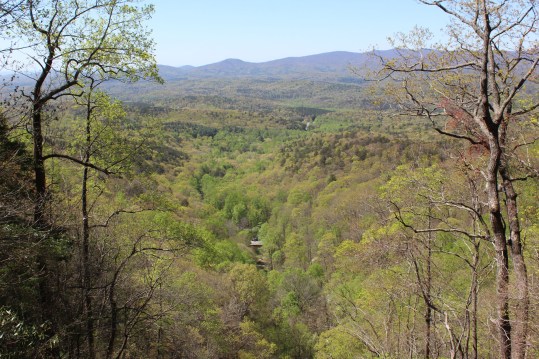 View from the top of the falls
