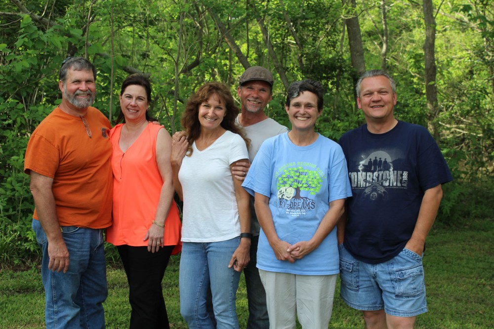 Pat, Bridget, Sharon, David, me, and Lee