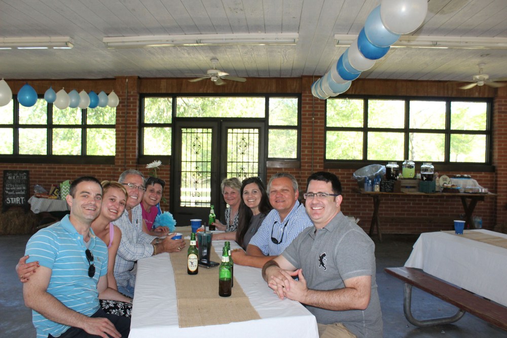 From left: Jeremy, Kyrston, Dad, me, Mom, Wendy, Lee and Eddie
