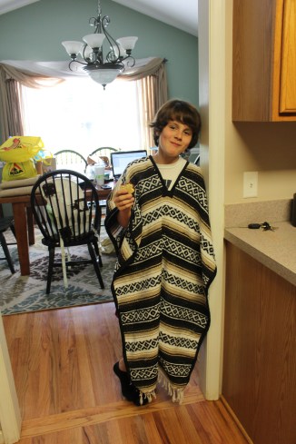 Alec with his serape