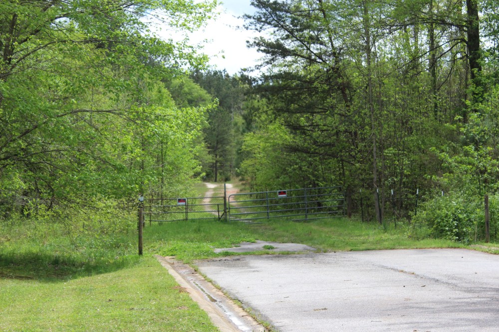 The gate to Hershels farm. The owner of the farm hates all things Walking Dead and doesn't allow anyone on his property