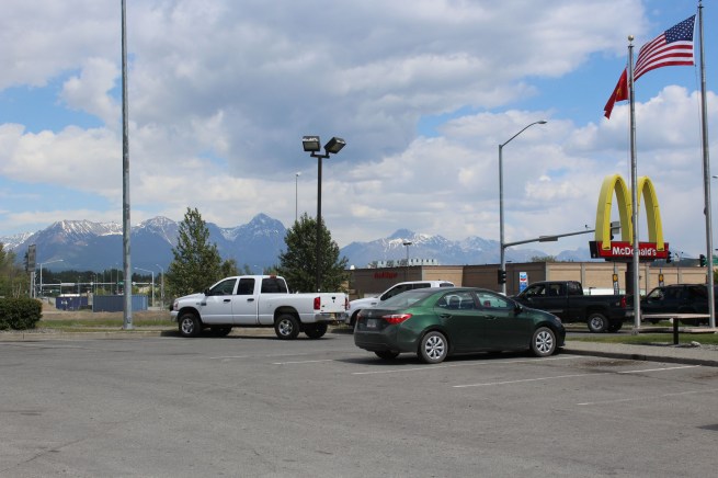 View from McDonald's where we picked up a quick lunch