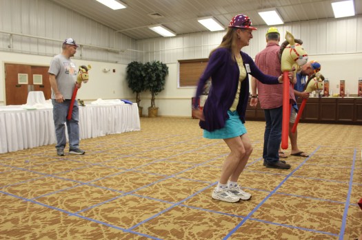 The winner in the finals of the horse race