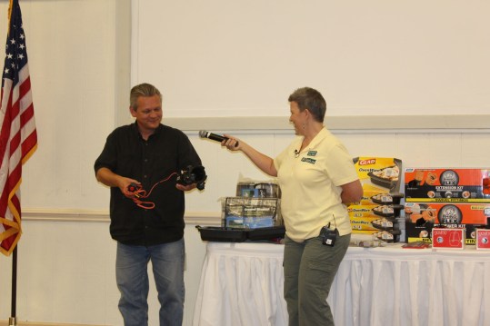 And Lee showed off his remote controlled macerator pump