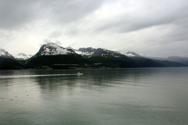 The view from the docks 