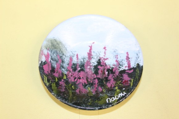 The magnet I decided to purchase was hand painted, but the owner gave it to me as a gift to welcome me to Alaska. So sweet