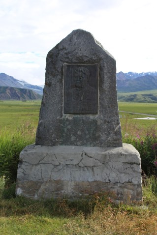 Monument for road builder. See lots of those here which makes sense when you know what these folks had to go through to get the roads built
