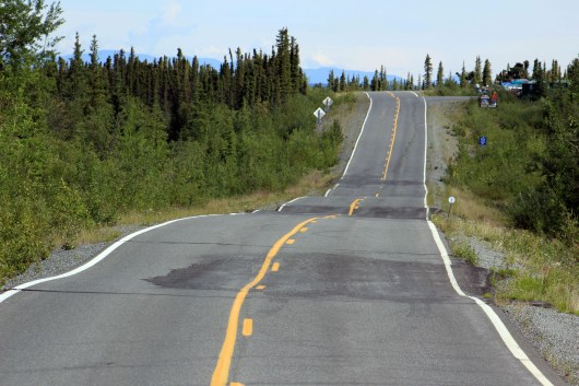 The road to Lake Louise