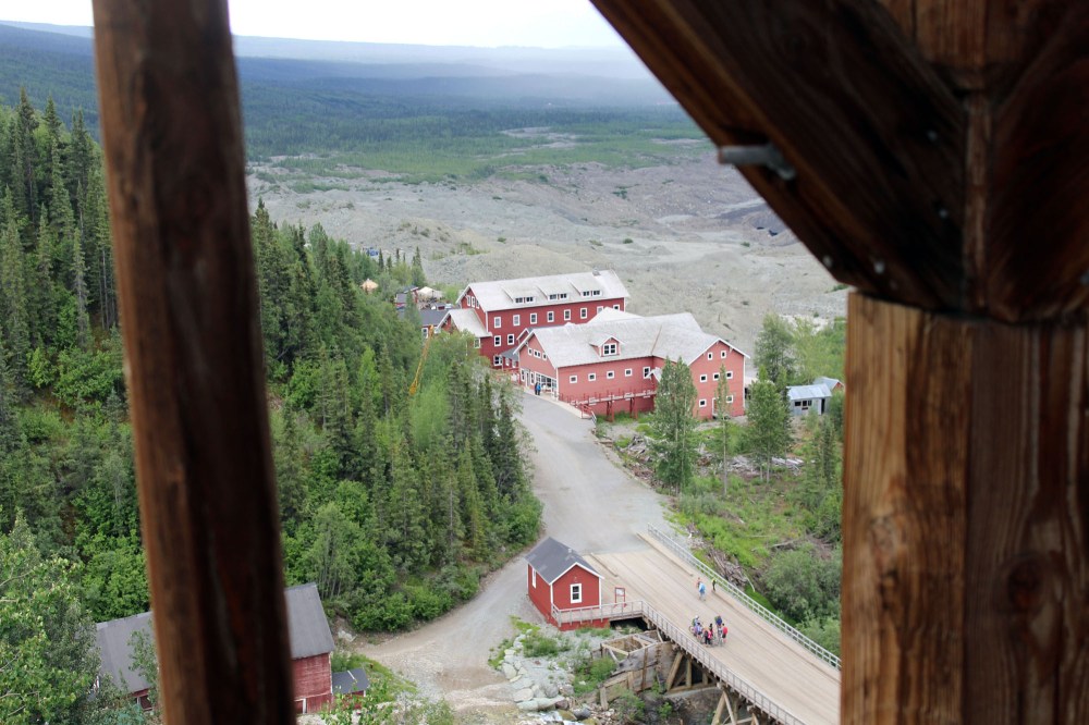 Cool view down on the town