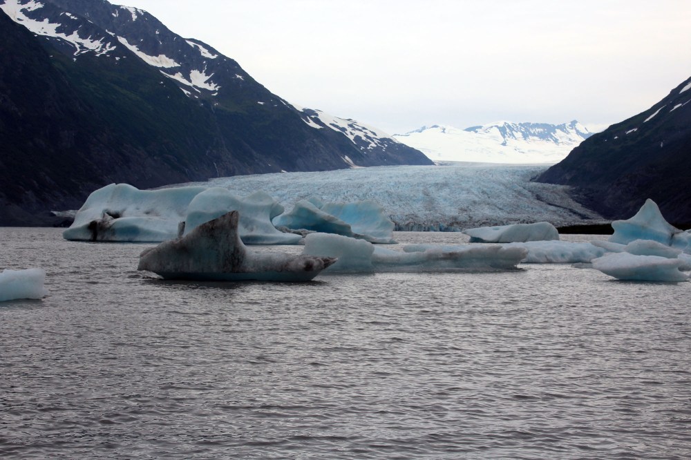The glacier was massive 