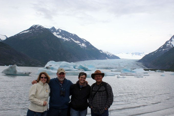 And here we all are at the glacier! Kelly, Bill, me and Lee