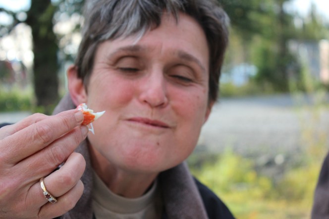 Crab legs yummy face