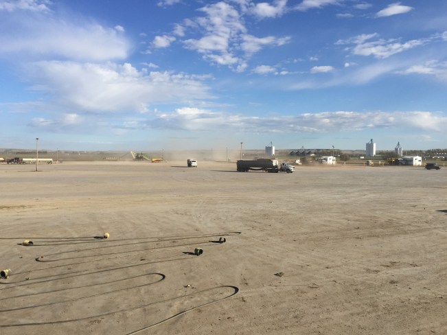 Best picture I got get of the wind. Doesn't really show how much it's like being in a dust storm