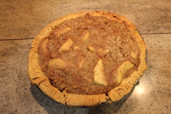 My first ever apple pie. Not pretty but tasted good