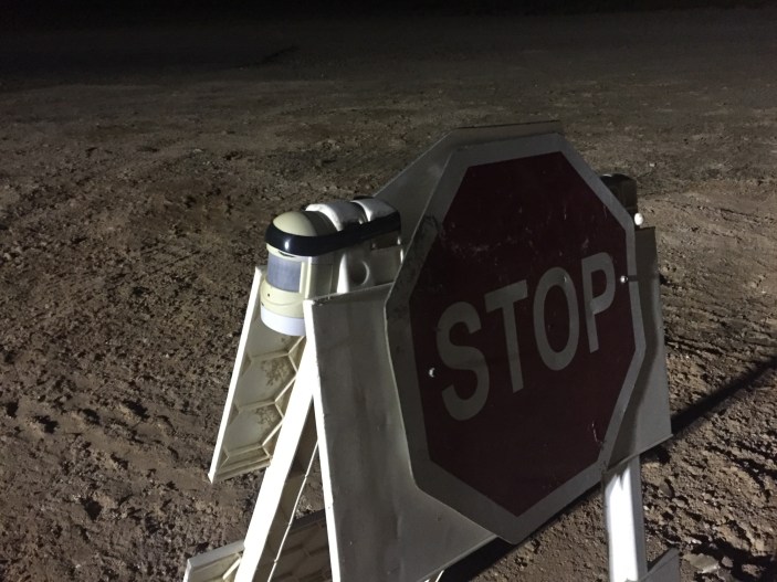 Light beam allows us to know when a truck pulls up. Works pretty good