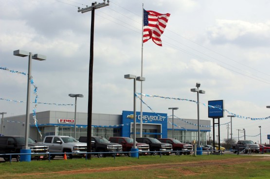 And usually even at least one car dealership