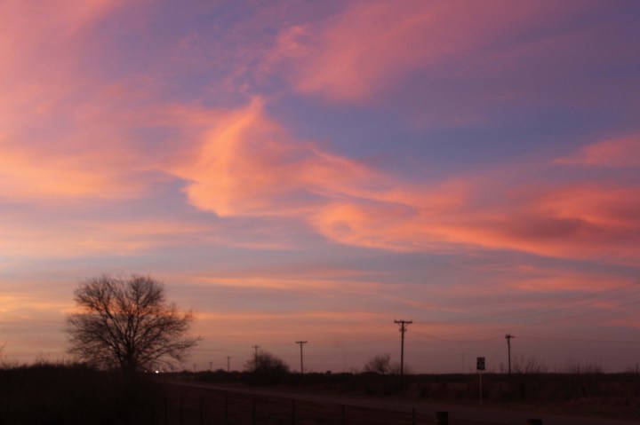 And we had a beautiful sunset